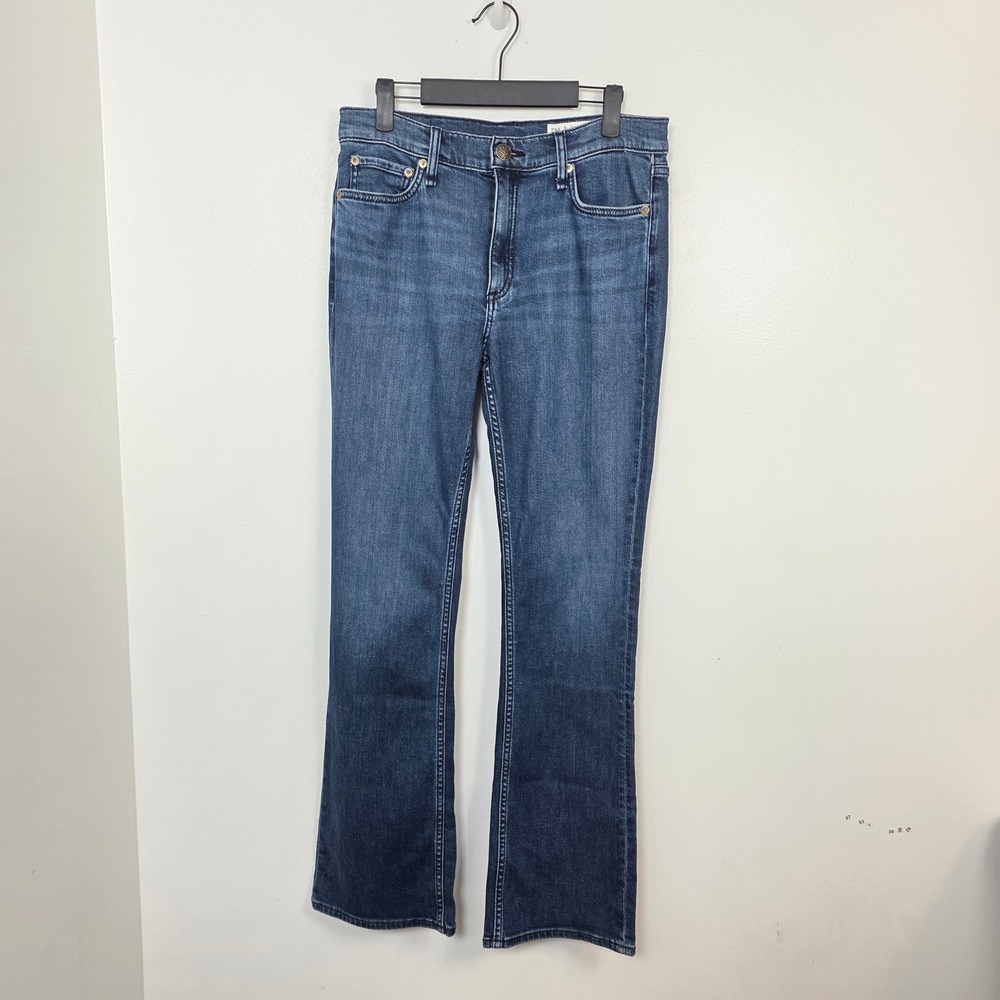Rag & Bone Peyton Mid-Rise Bootcut Medium Wash Vintage Stretch Classic Jeans 28